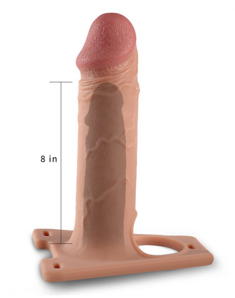 LoveToy - Strap-On Harness mit Dildo 22 cm - Nude