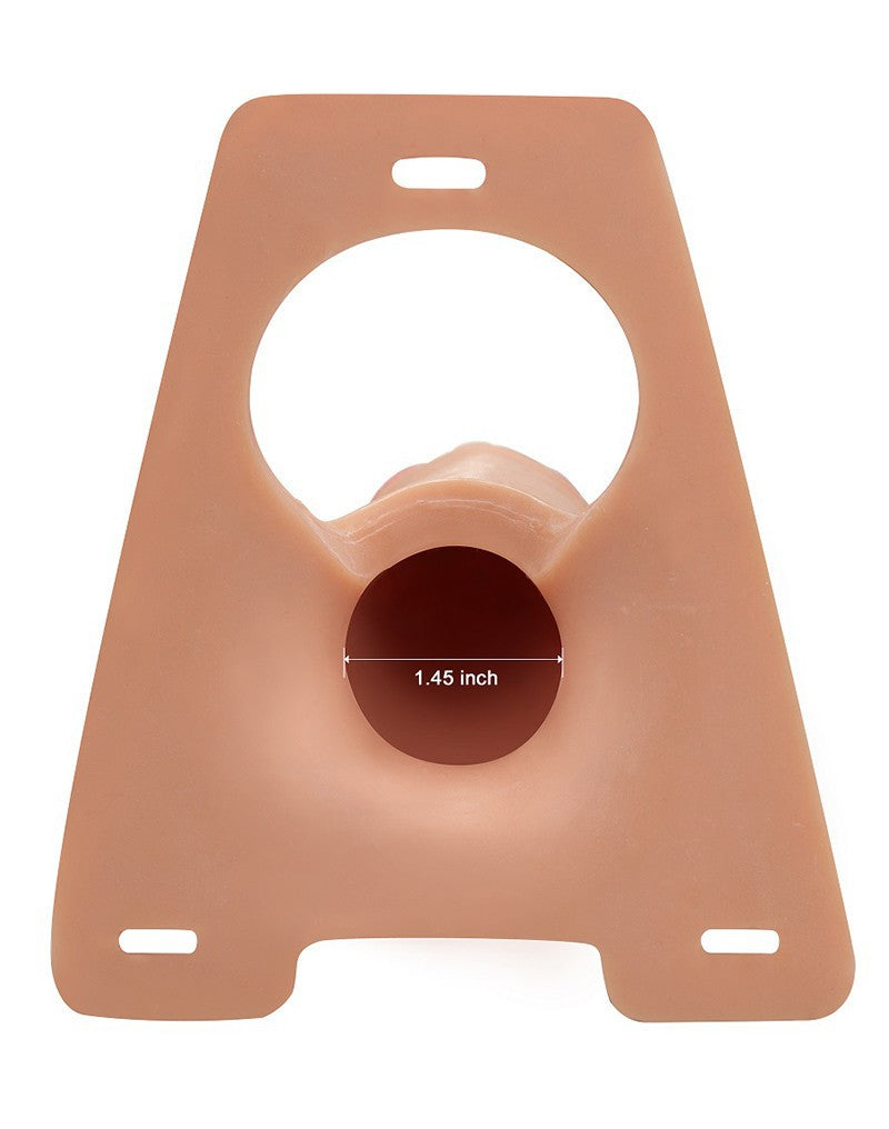 LoveToy - Strap-On Harness mit Dildo 22 cm - Nude