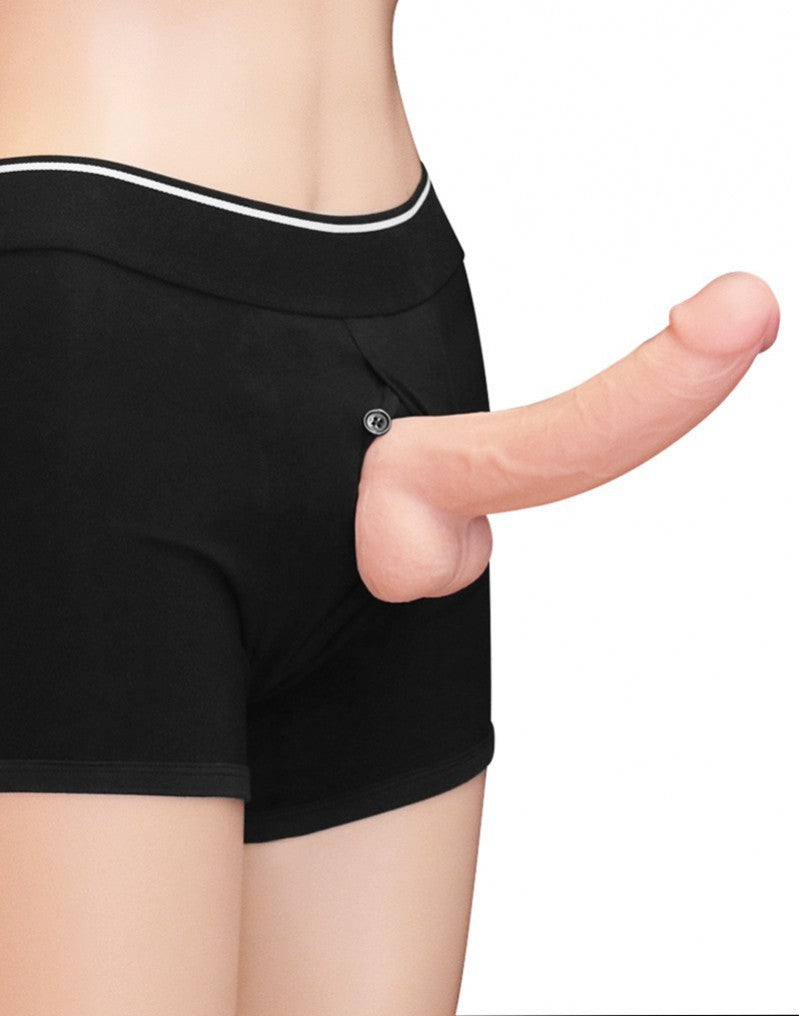 LoveToy - Unisex Strap-On Shorts Größe M - Schwarz