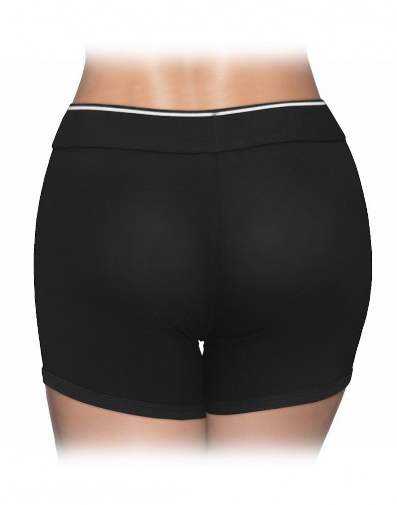 LoveToy - Unisex Strap-On Shorts Größe M - Schwarz