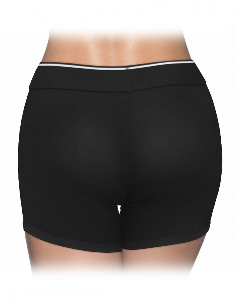 LoveToy - Unisex Strap-On Shorts Größe S - Schwarz