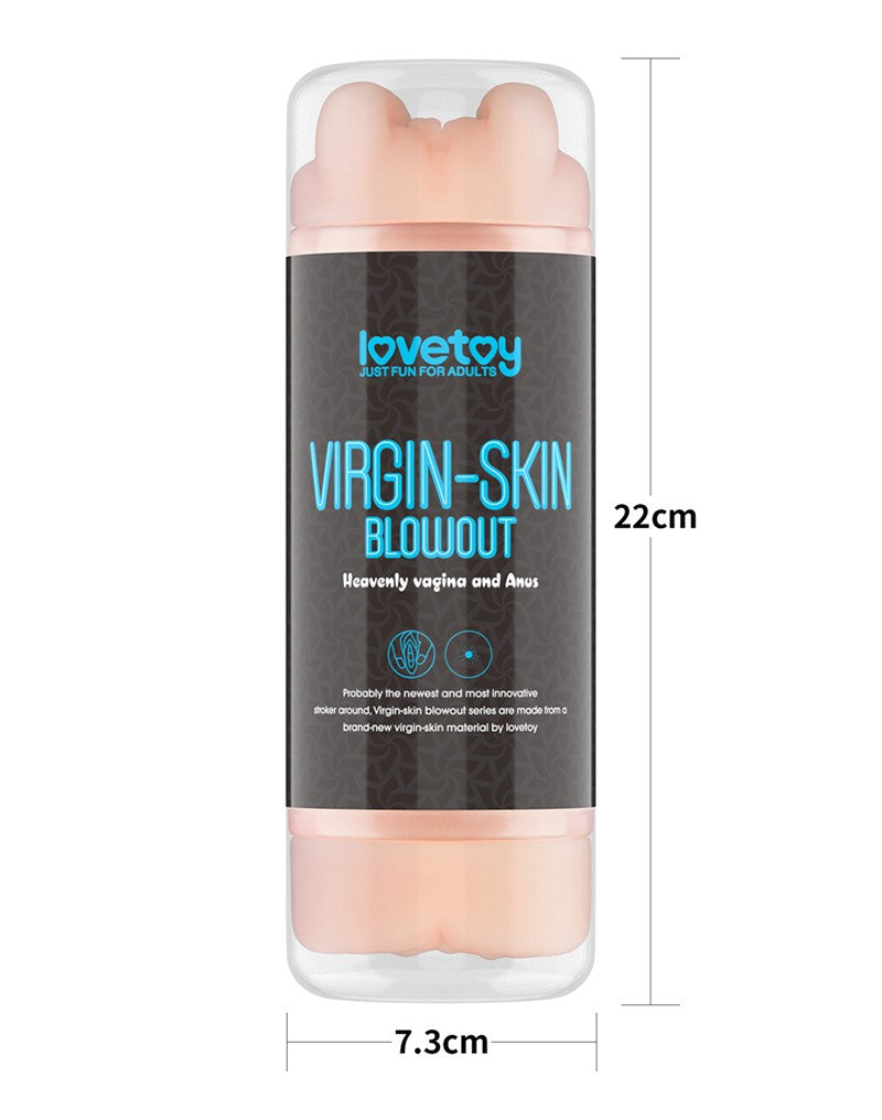 2: LoveToy - Virgin-Skin Blowout Double Side Stroker - Vagina and Anus