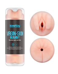 1: LoveToy - Virgin-Skin Blowout Double Side Stroker - Vagina and Anus