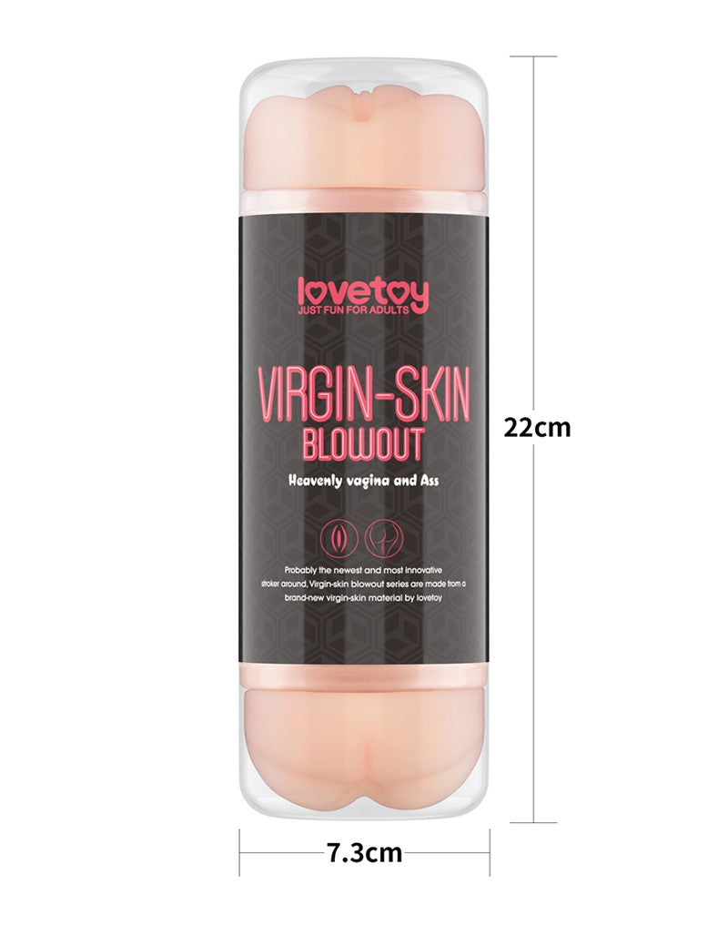 2: LoveToy - Virgin-Skin Blowout Double Side Stroker - Vagina and Ass