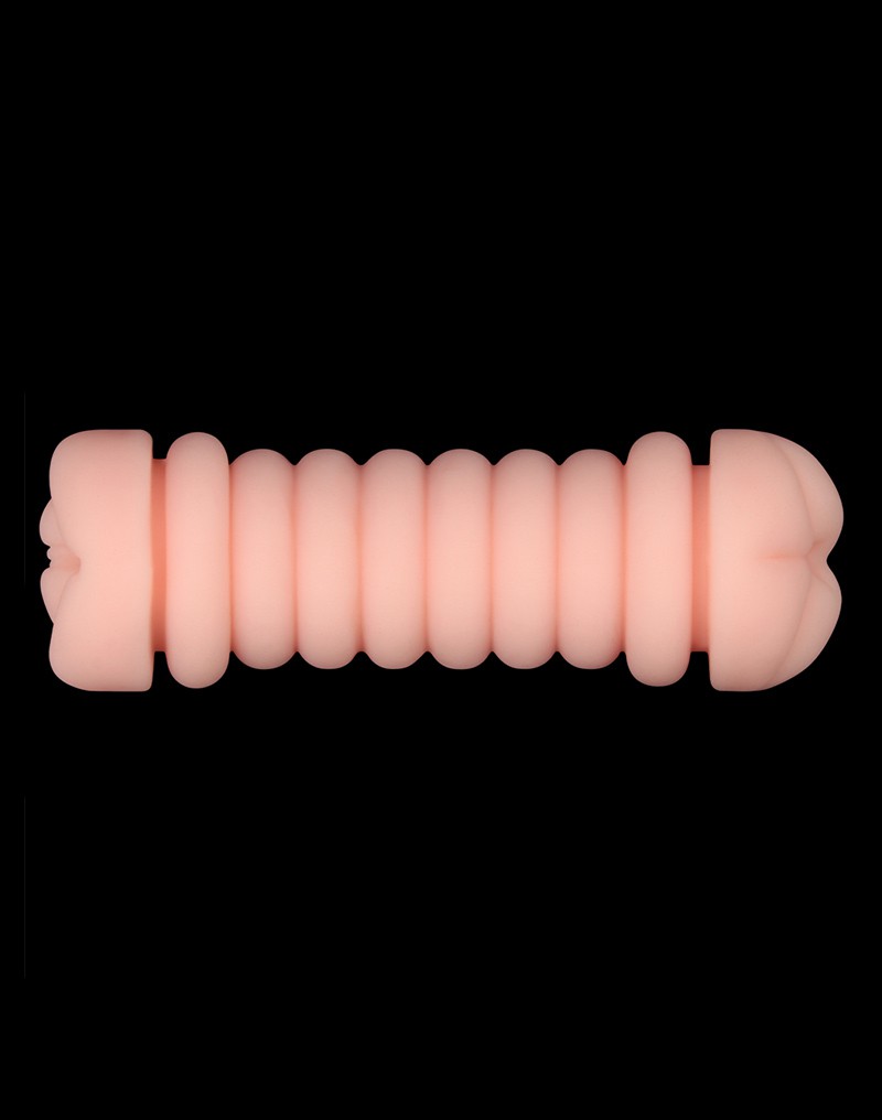 3: LoveToy - Virgin-Skin Blowout Double Side Stroker - Vagina and Ass