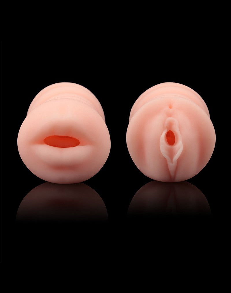 6: LoveToy - Virgin-Skin Blowout Double Side Stroker - Vagina and Mouth