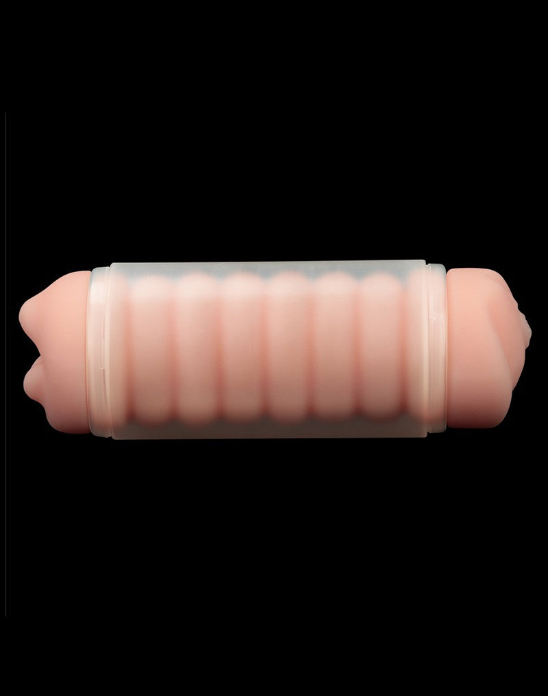 7: LoveToy - Virgin-Skin Blowout Double Side Stroker - Vagina and Mouth