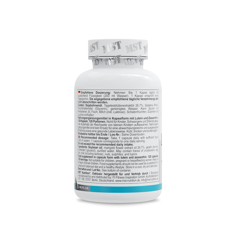 Lutein 40 mg + Zeaxanthin 120 Softgels