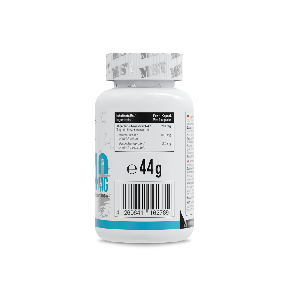 Lutein 40mg + zeaxanthin 60 softgels