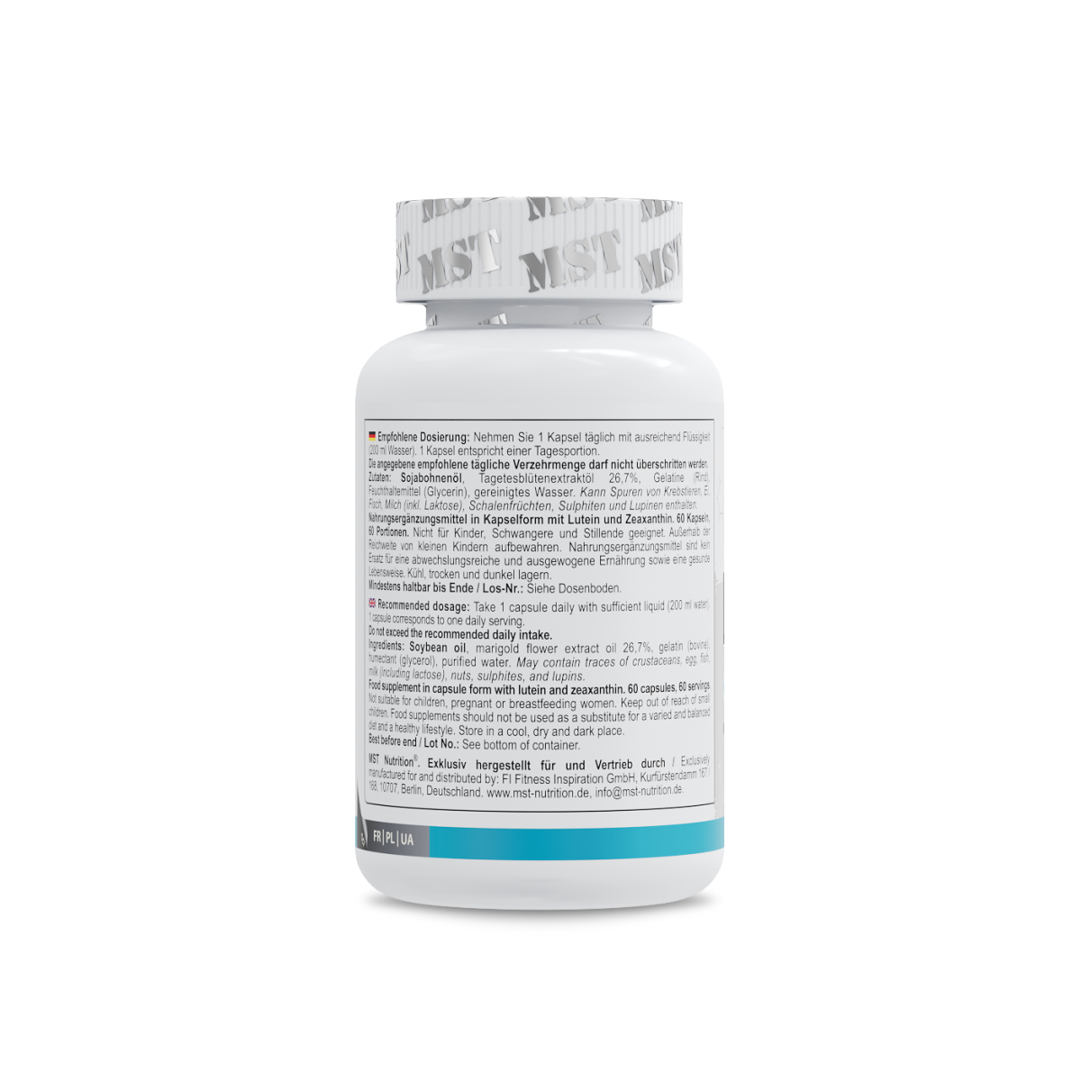Lutein 40mg + zeaxanthin 60 softgels