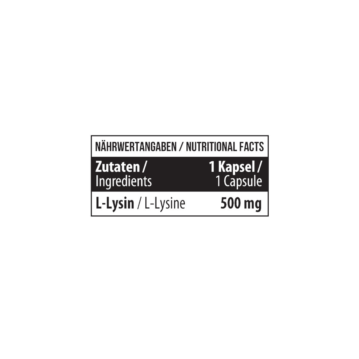 Lysine 120 Capsules