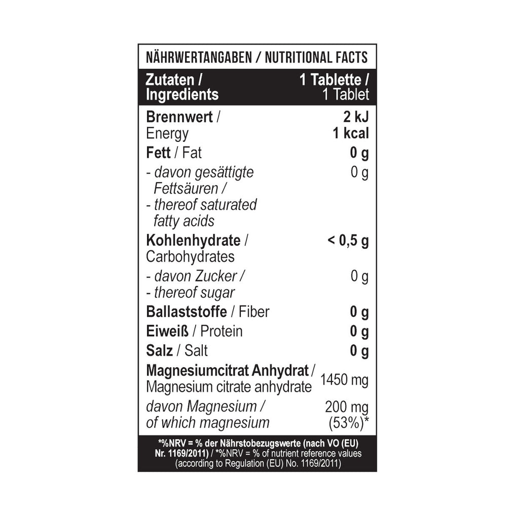 Magnesium Citrat 200 mg 180 Tabletten