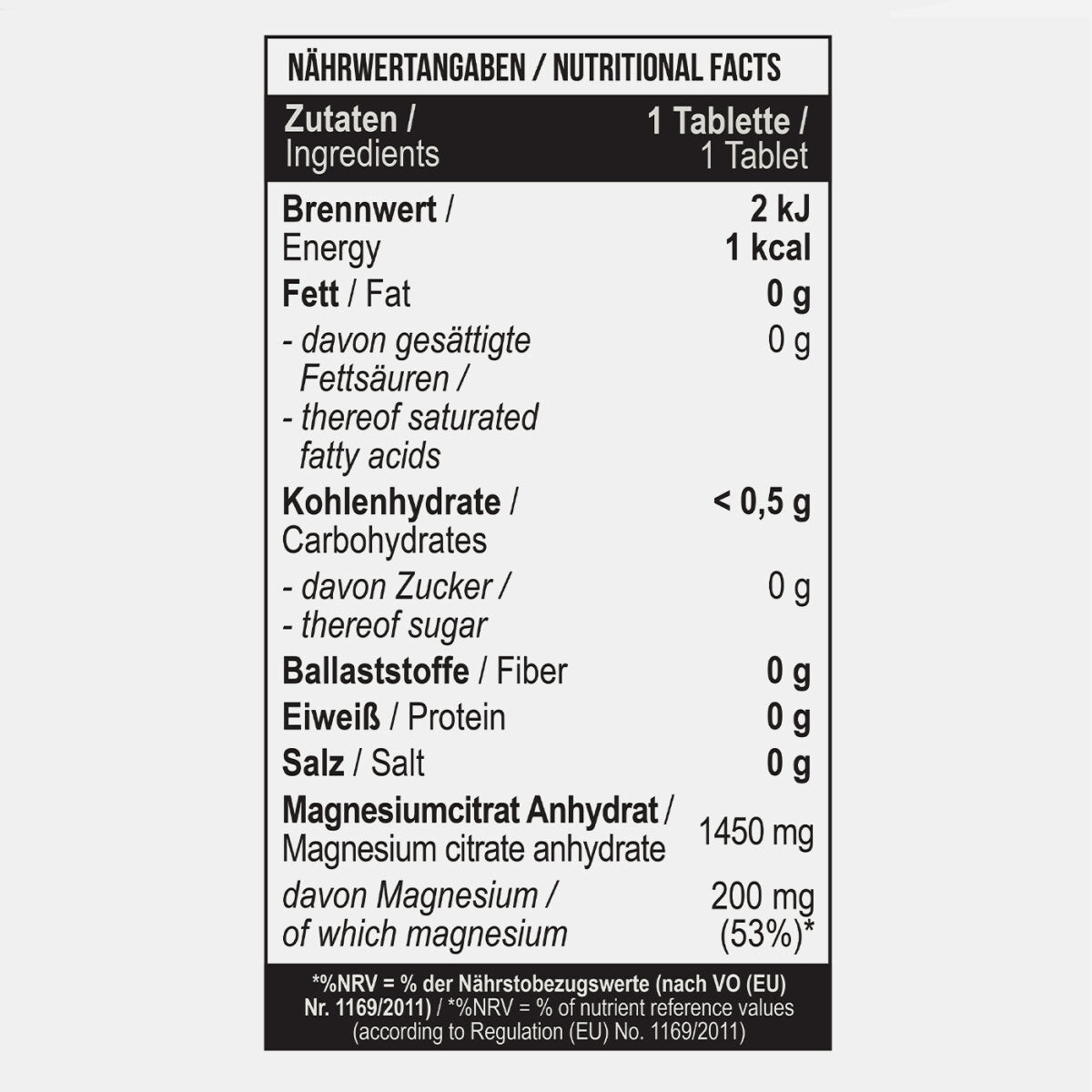 Magnesium Citrat 200 mg 90 Tabletten