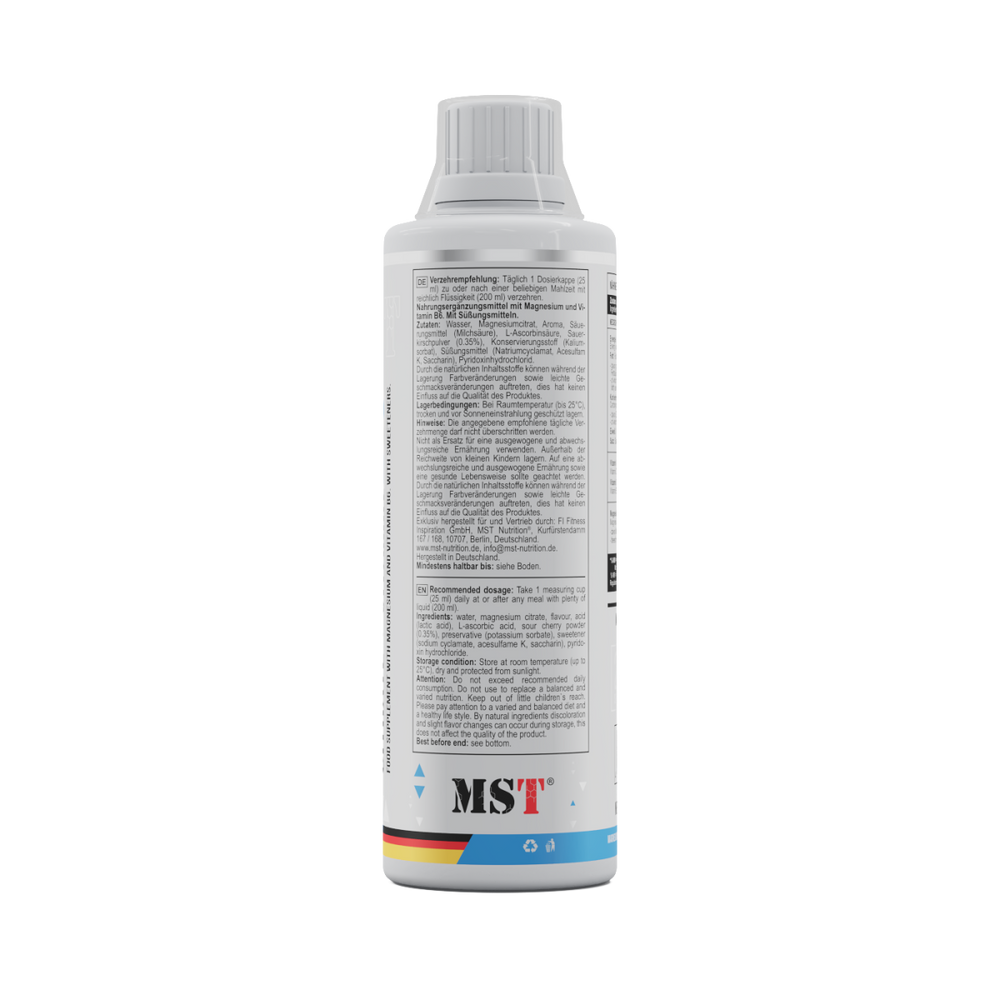 Magnesium citrate + Vitamin B6 500 ml Cherry