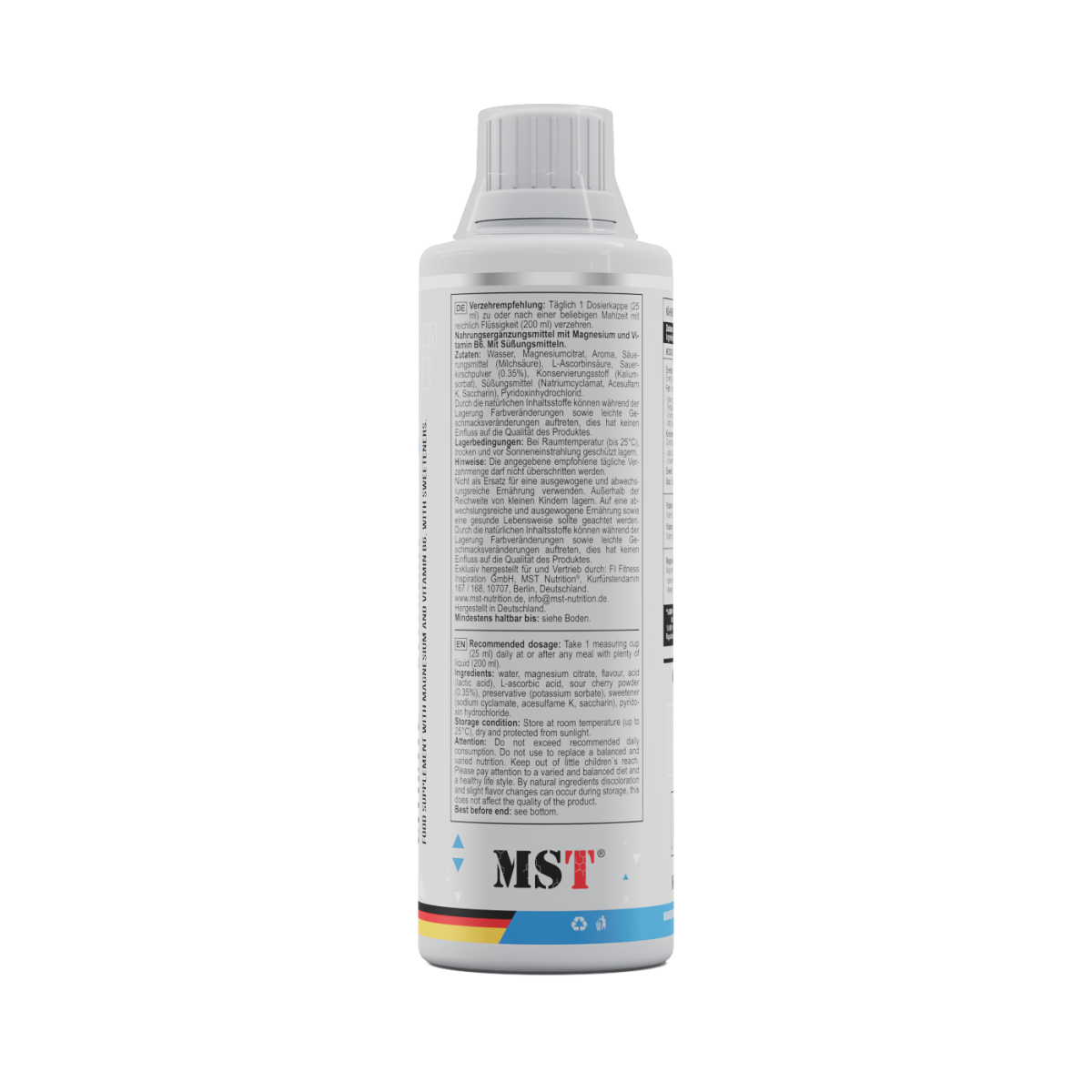 Magnesium citrate + Vitamin B6 500 ml Cherry