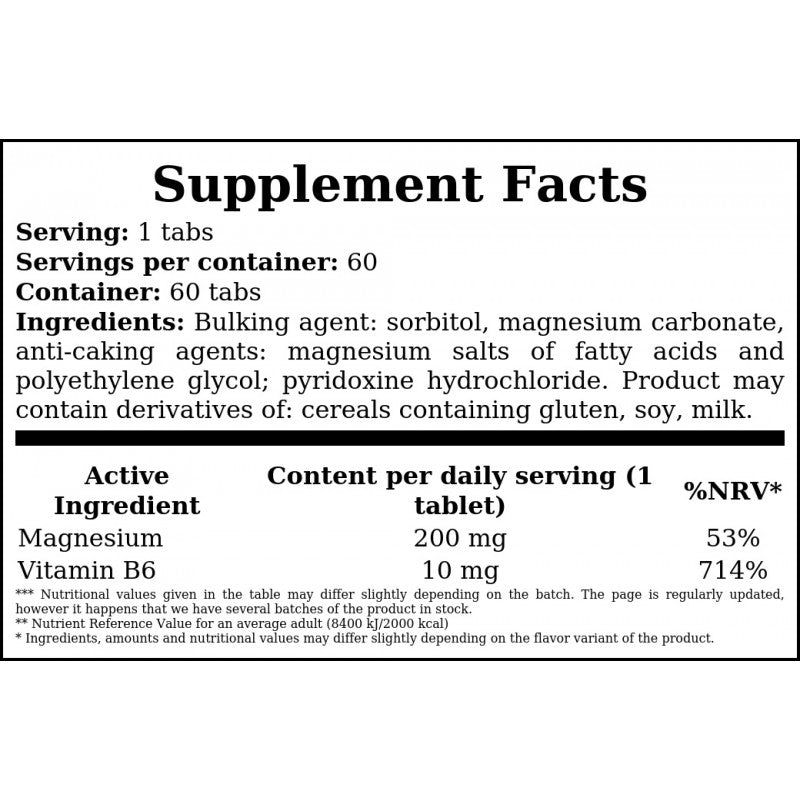 Magnesium Forte - 60 Tabletten. x9