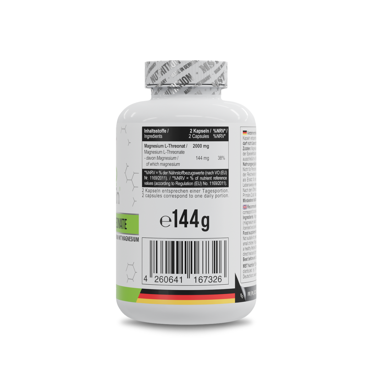 Magtein® Magnesium L-Threonate 1000 mg 120 Kapseln