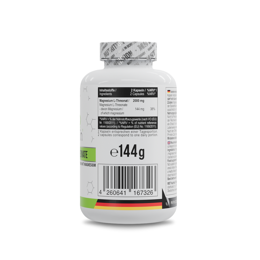 Magtein® Magnesium L-Threonate 1000 mg 120 Kapseln