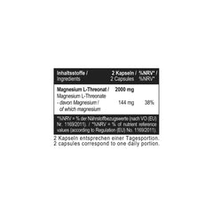 Magtein® Magnesium L-Threonate 1000 mg 120 Kapseln
