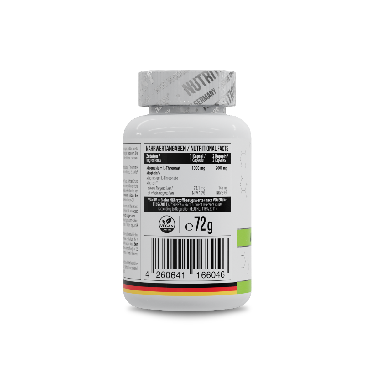 Magtein® Magnesium L-Threonate 1000 mg 60 Kapseln