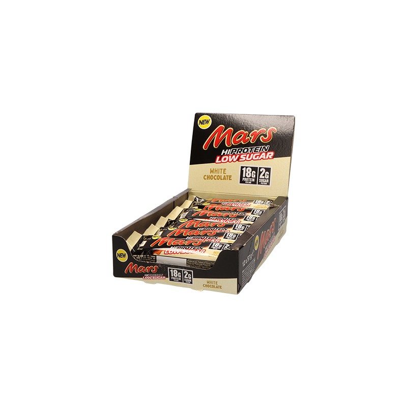 Mars HIProtein Low Sugar Bar - 57g - White Chocolate x12