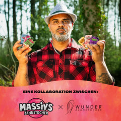 Massivs Zahnstocher mit Geschmack - SOMMER - Watermelon Raspberry Ice