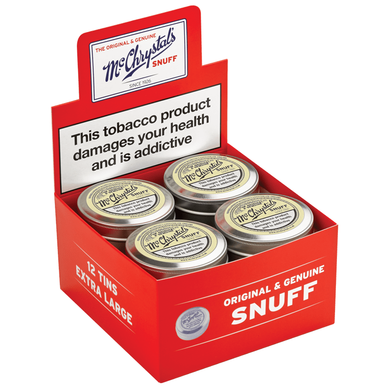 Mc Chrystal`s - Snuff - Display - 12 x 21g - Extra Large