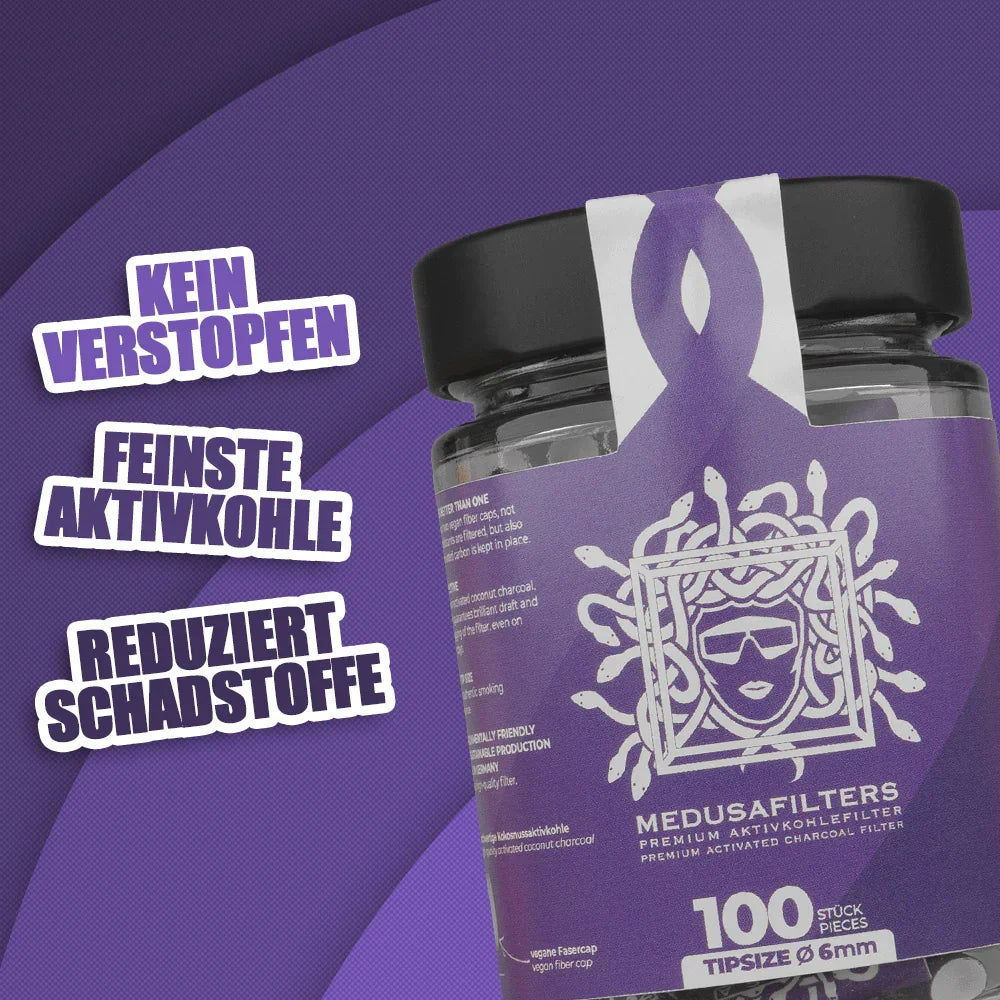 MedusaFilters - 100er Glas - VIOLET