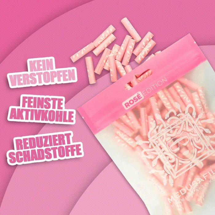 MedusaFilters - 100er Pack - ROSÉ