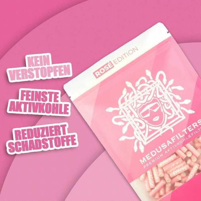 MedusaFilters - 250er Pack - ROSÉ