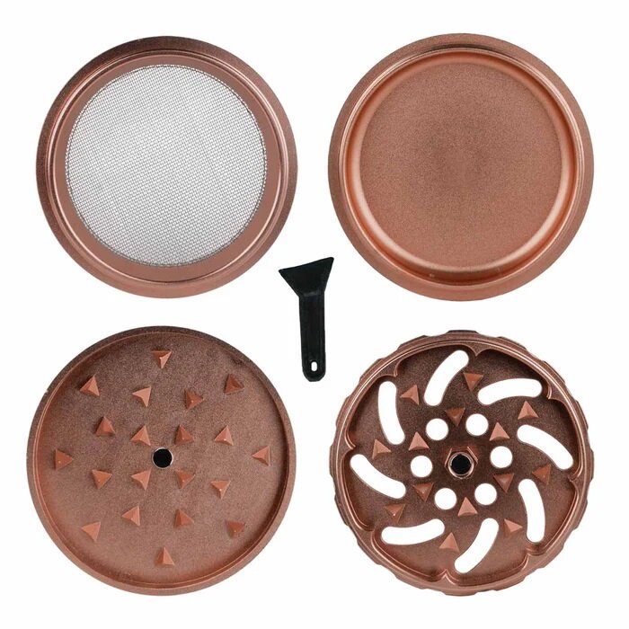 MedusaFilters - Keramik Spike Grinder - Rosé - 64mm - 4 Part