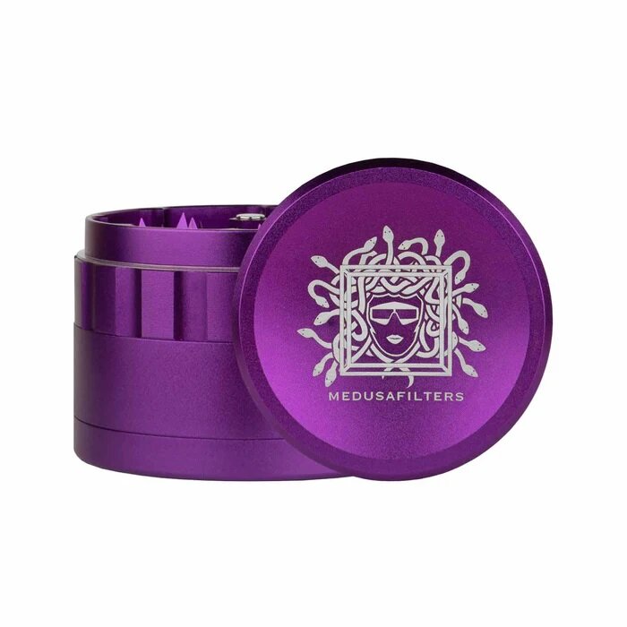 MedusaFilters - Keramik Spike Grinder - Violet - 64mm - 4 Part
