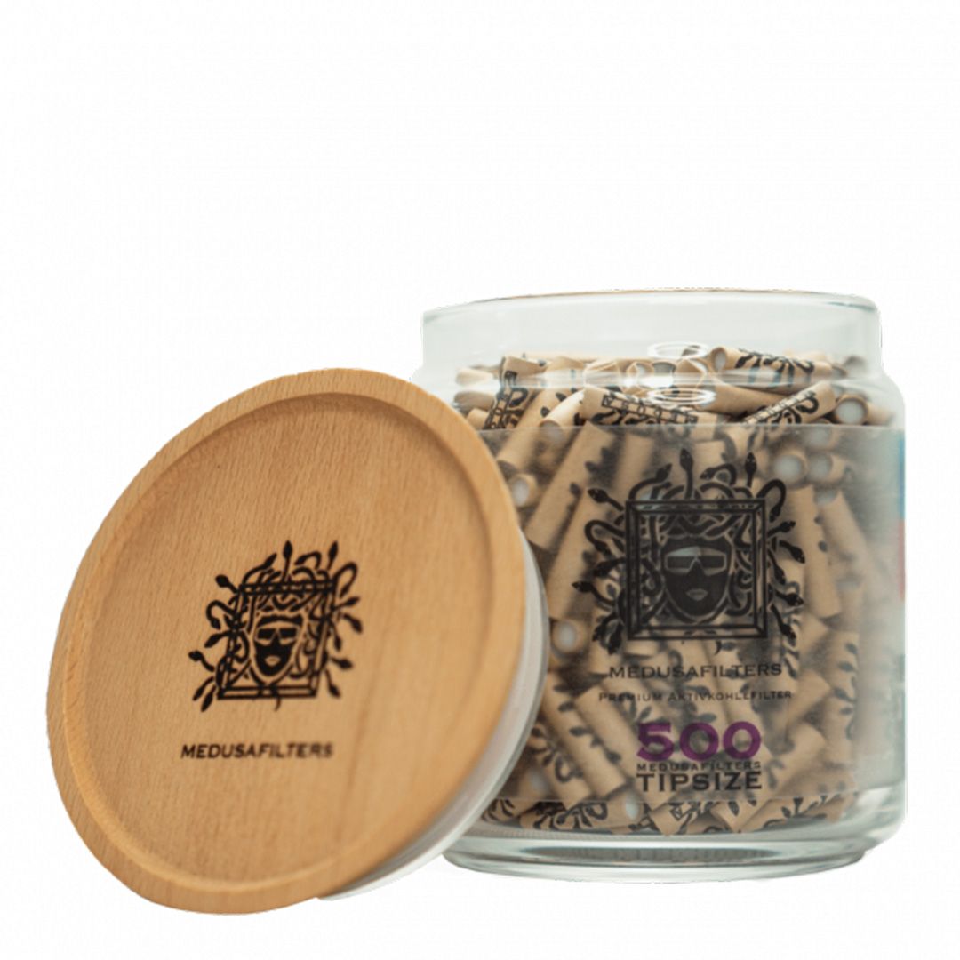 Medusa Organic - Aktivkohlefilter, Glas - 500Stk.