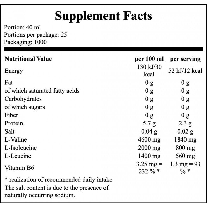 Mega Strong BCAA - 1000ml - Orange x6