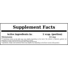 Melatonin 10mg - 100vcaps. x12