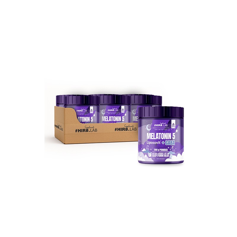 Melatonin 5 Liposovit + GABA - 200g x12