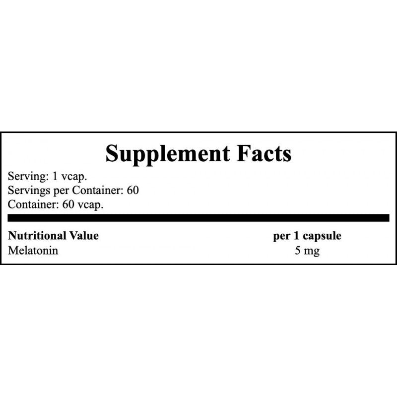 Melatonin 5mg - 60vcaps.