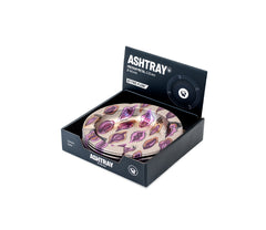 Metal Ashtray - 135mm - Pussy Pattern metallic - Display - 6 Stück