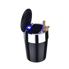 Metallic Auto Aschenbecher mit LED Beleuchtung - Display - 6 Stück