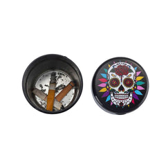 Mexican Skull Auto Aschenbecher mit LED Beleuchtung - Display - 6 Stück