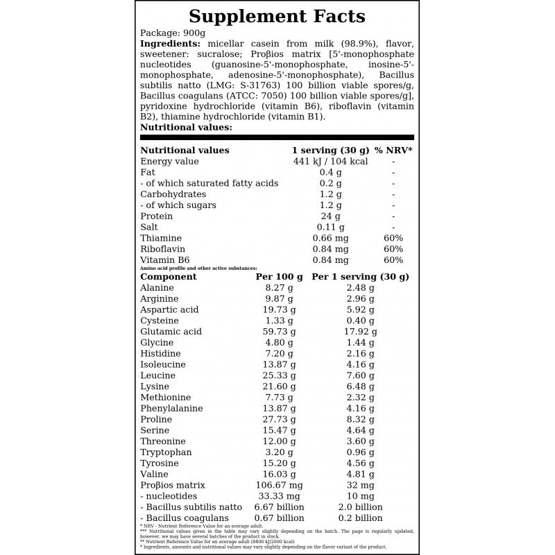 Micellar Casein+ - 900g - Smooth Vanilla