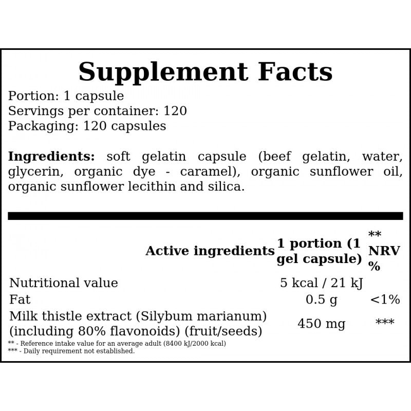 Milk Thistle Extract 150mg - 60vcaps. x12