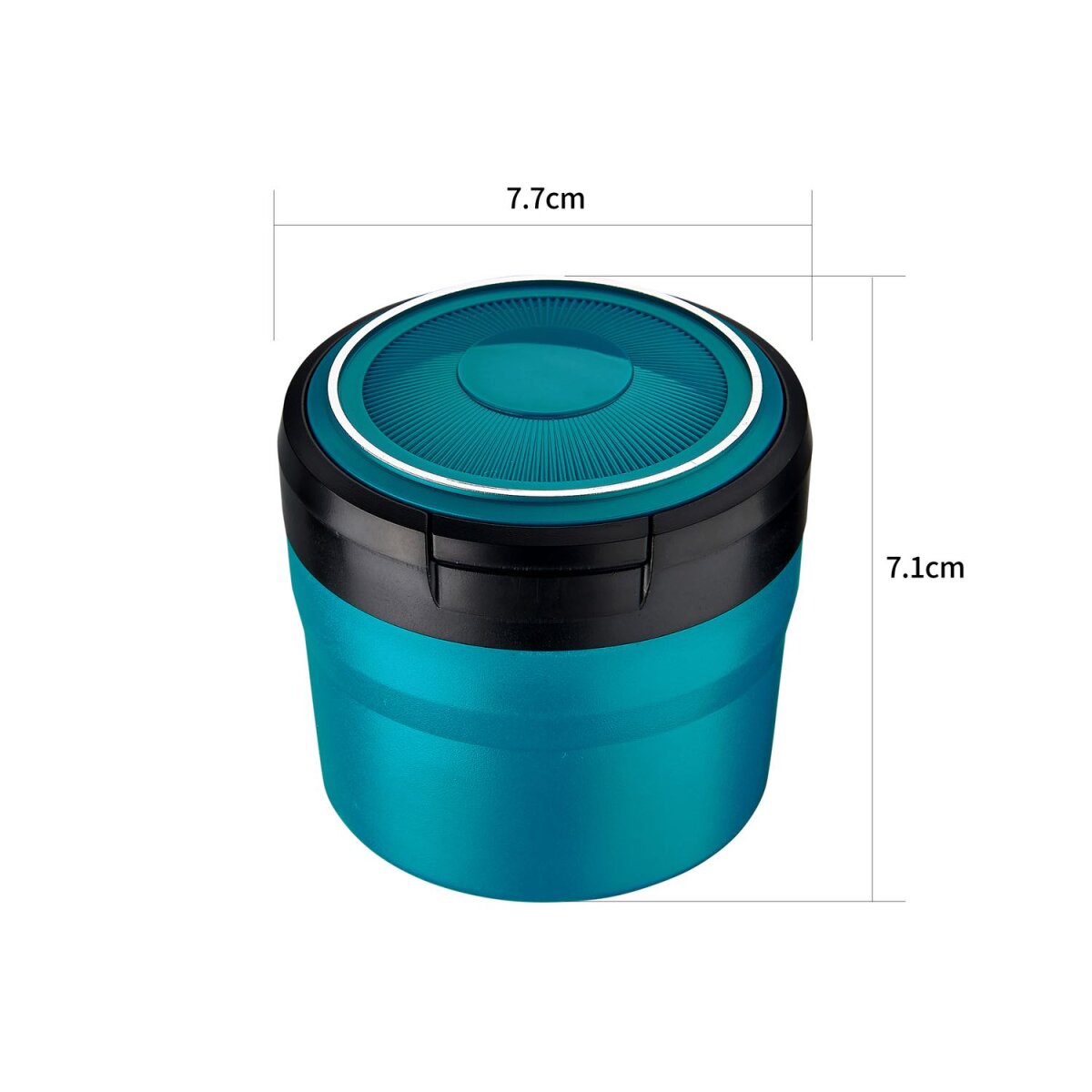 Mini Auto Aschenbecher mit LED Beleuchtung - Display - 6 Stück