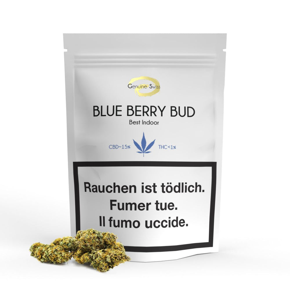 Genuine Swiss CBD, Minibuds Blue Berry Bud, 10g