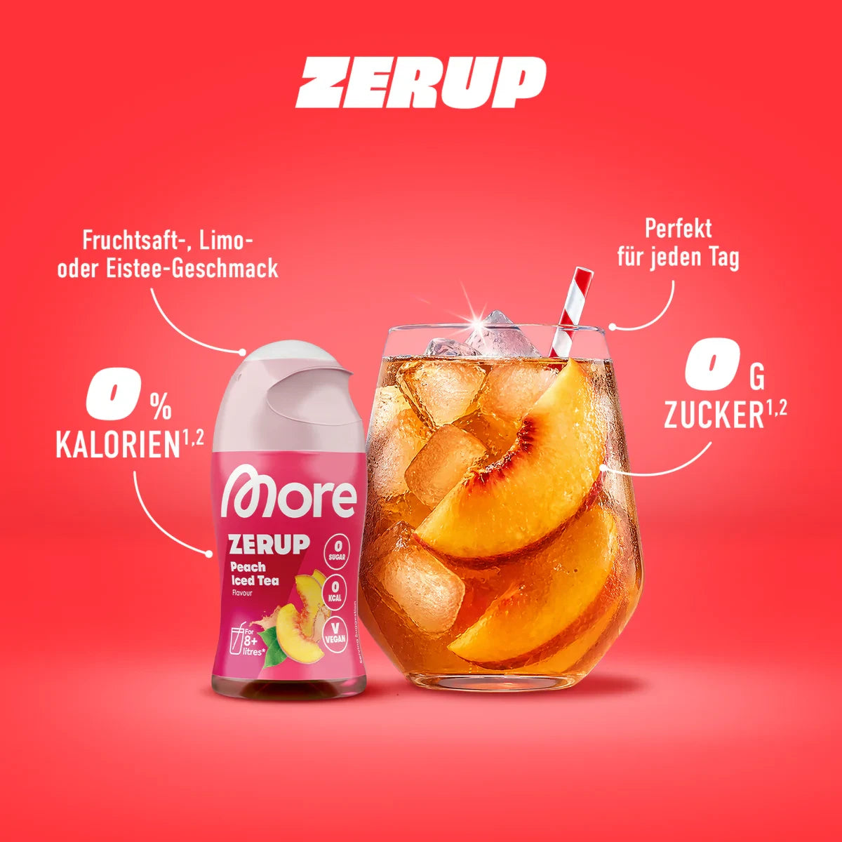 MORE Zerup - Zero Sirup Peach Iced Tea 65ml