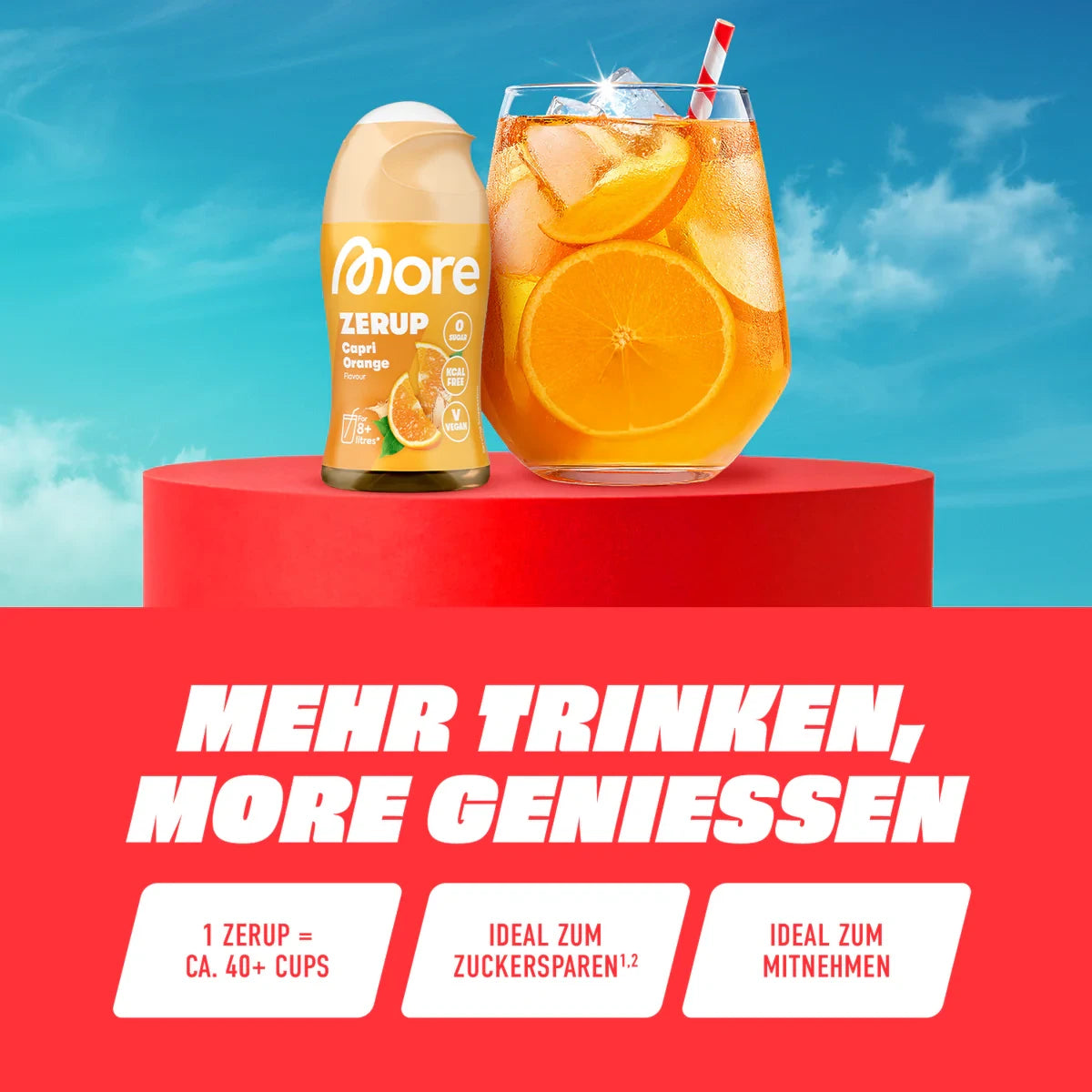 MORE Zerup - Zero Sirup Peach Iced Tea 65ml