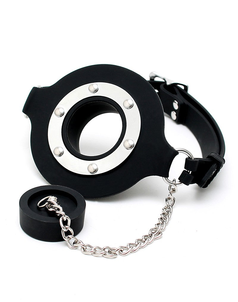 3: Mundknebel mit Öffnung und Stopper