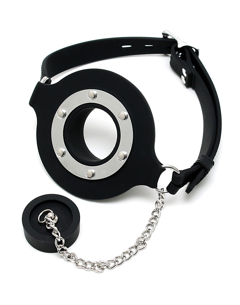 Mundknebel mit Öffnung und Stopper