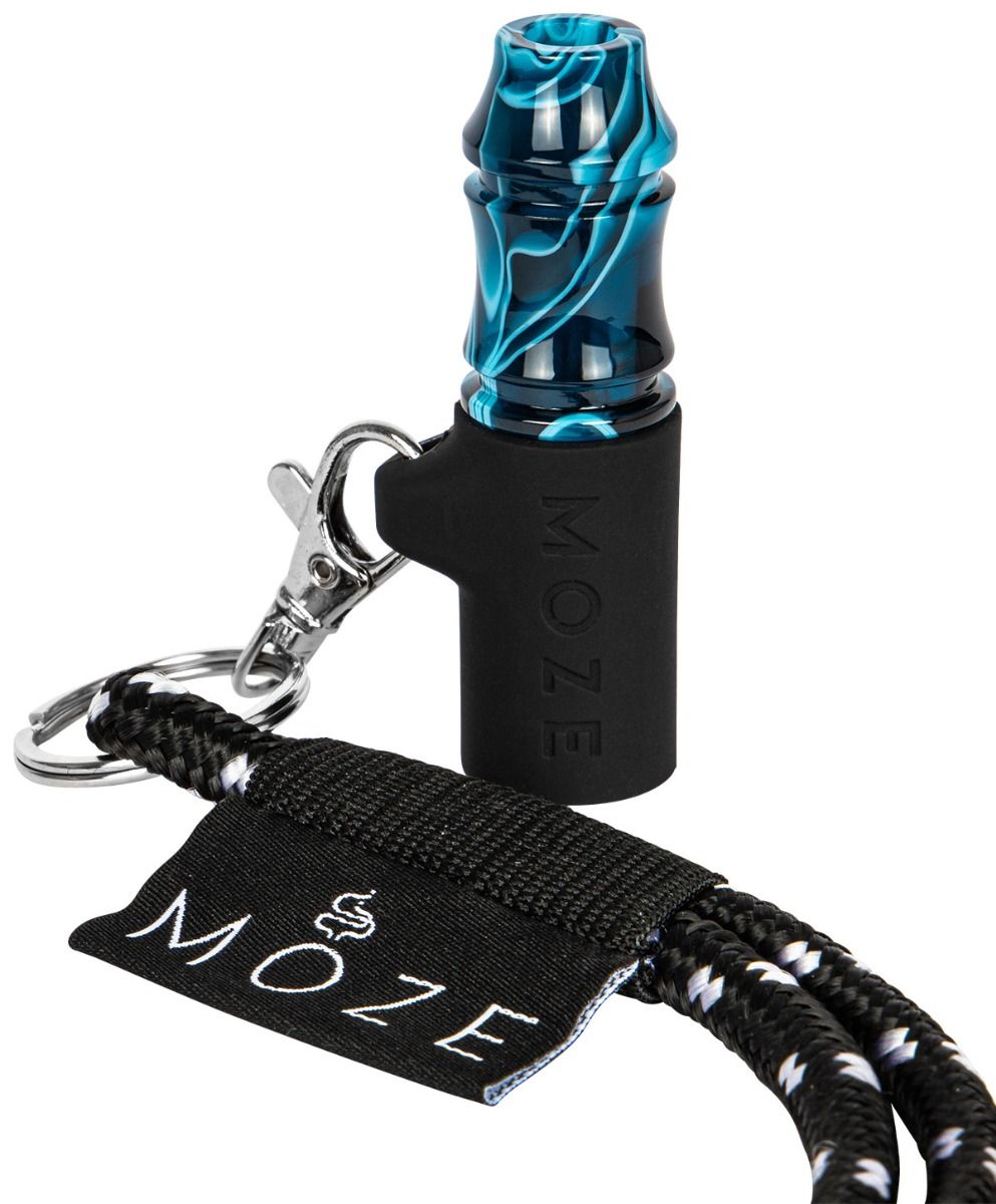 Moze Mehrweg Hygienemundstück - Wavy Line Blau