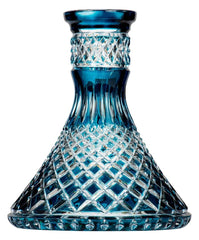 Moze x Caesar Crystal Steckbowl Cone - Crown Cut - Blue